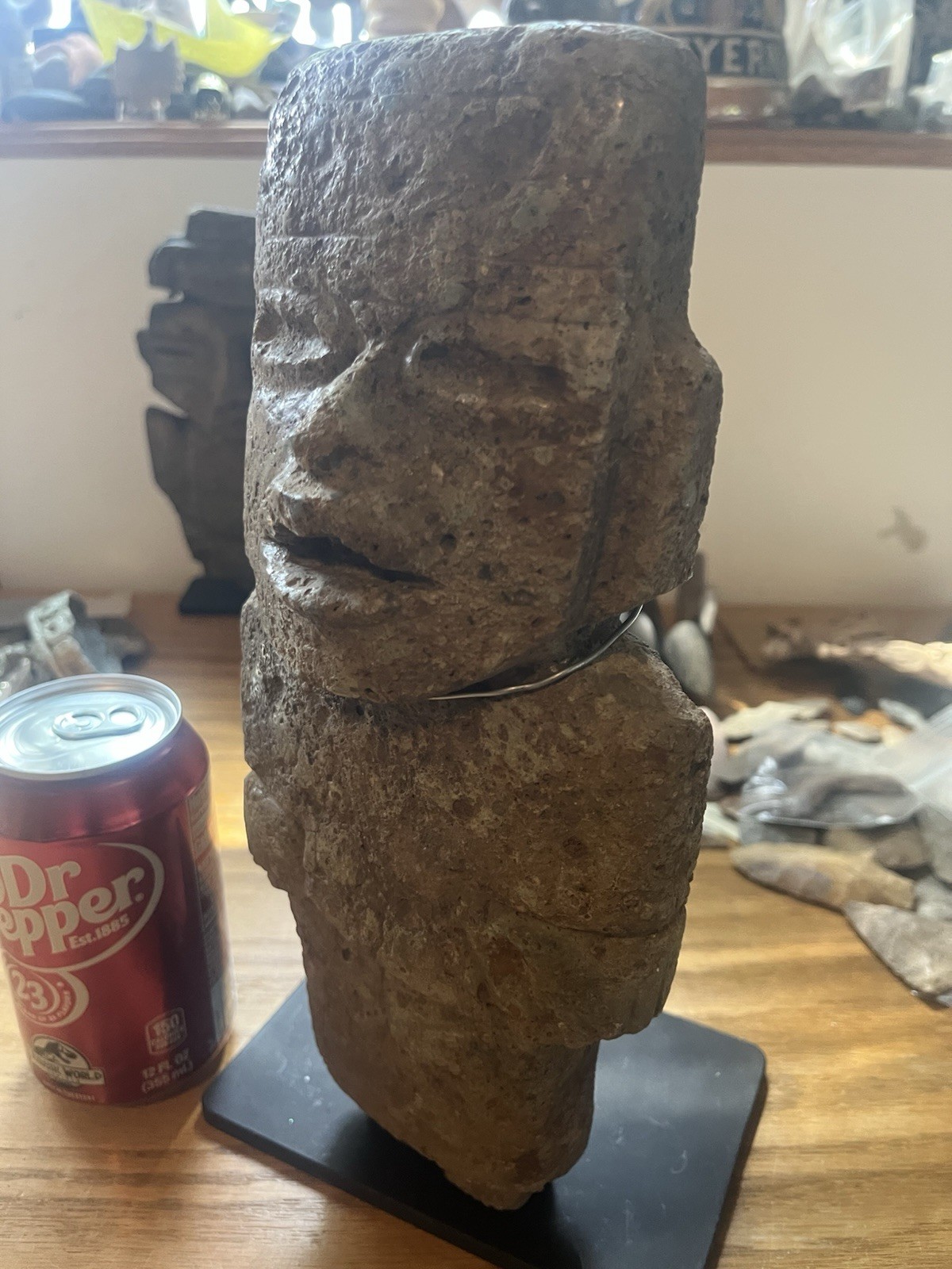 Massive Olmec 11” Stone Figure PreColumbian Ancient Artifact Teotihuacan Mayan