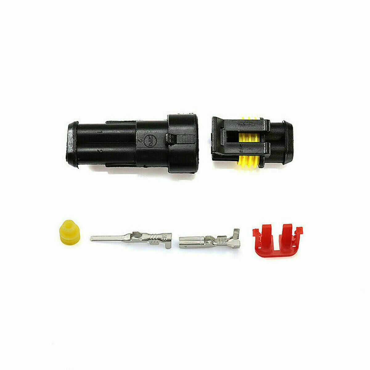 20X Car Waterproof Electrical Wire Cable Connector Male Female 2Pin Way Plug Kit