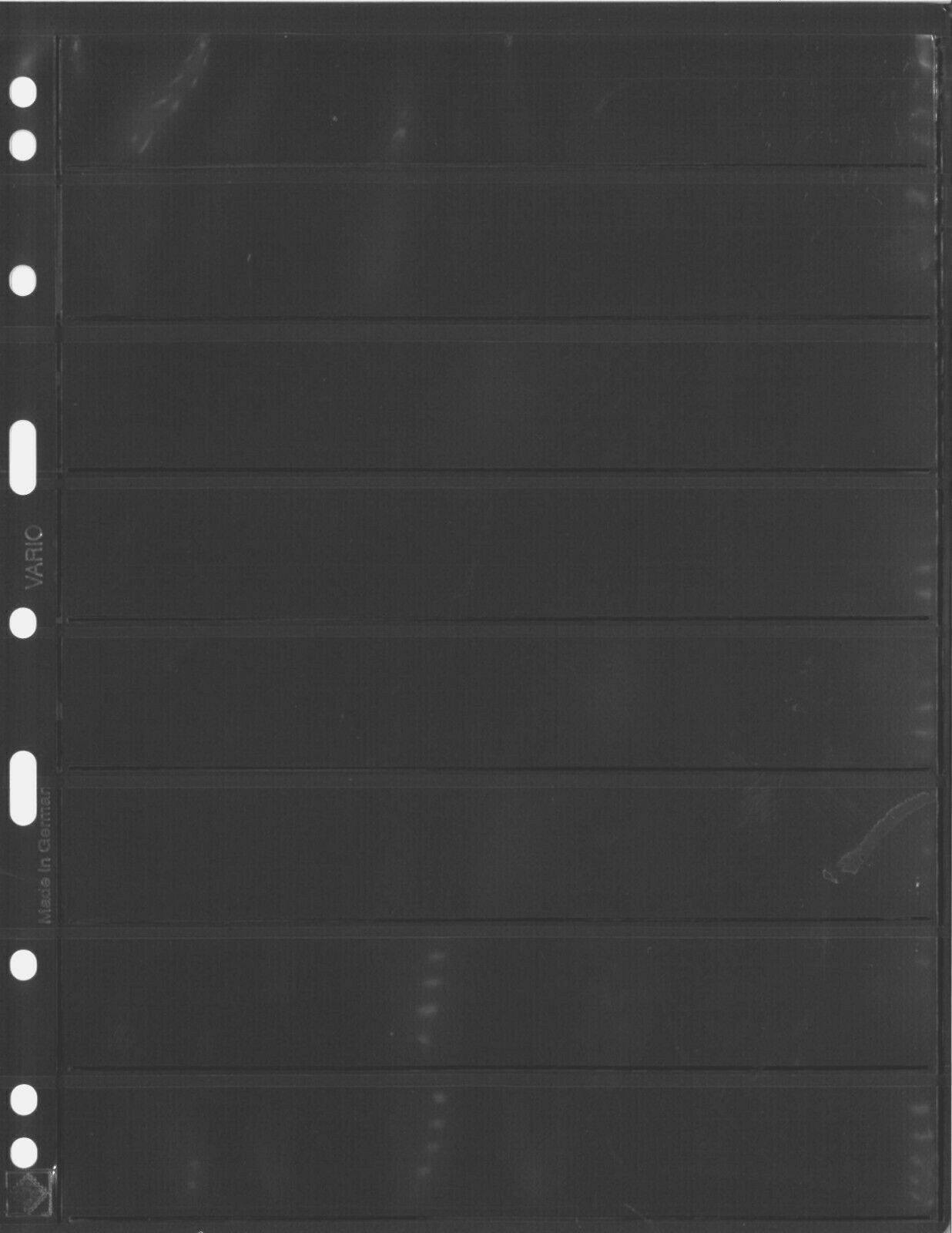 Pack of 5 VARIO Stock Sheet Double Sided 8 Pocket Protector Pages Size: 8S