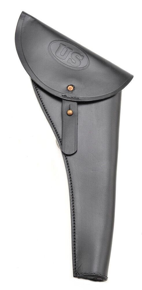 US Civil War Revolver Holster Black Leather