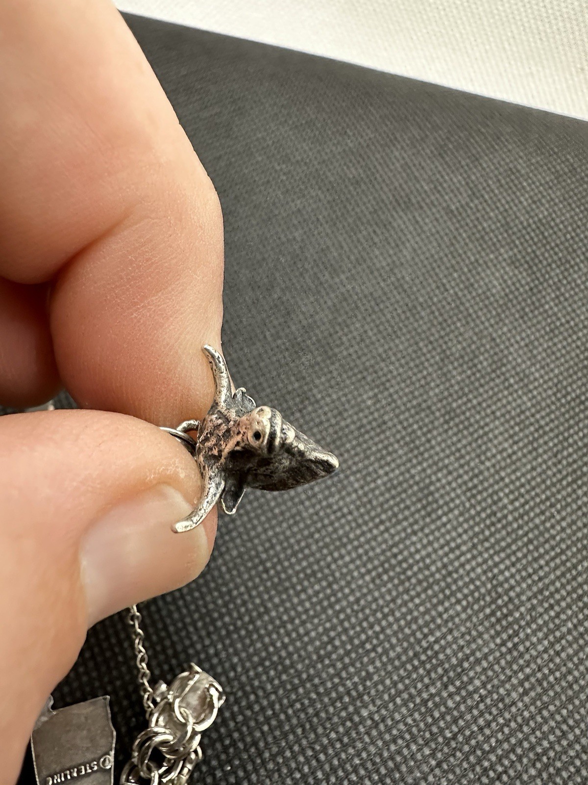 Vintage Sterling Silver Charm Bracelet Longhorns Wagon States 1960’s