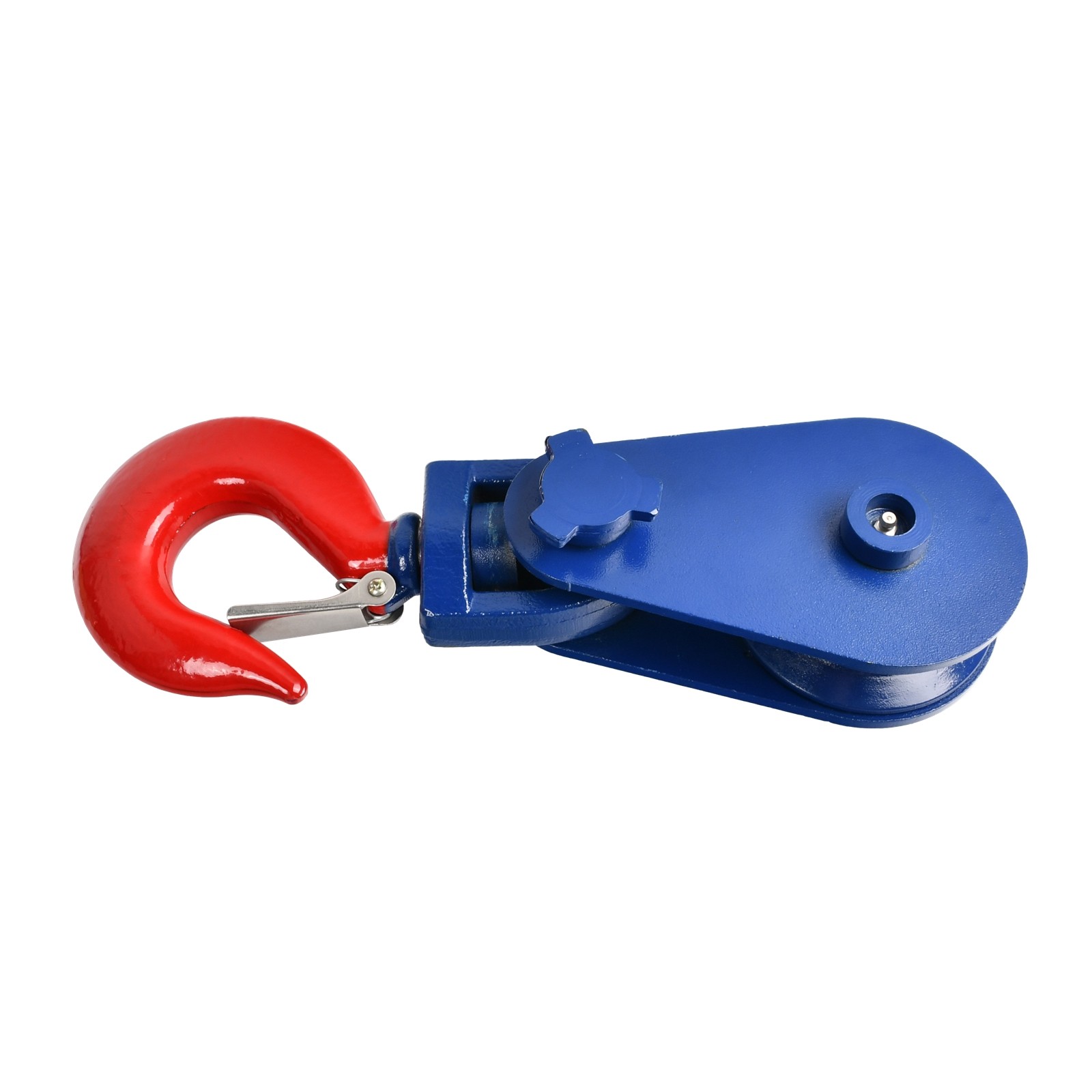 4 Ton Snatch Block with Swivel Hook & Safety Latch 4-1/2" Sheave, 1/2" Wire Rope