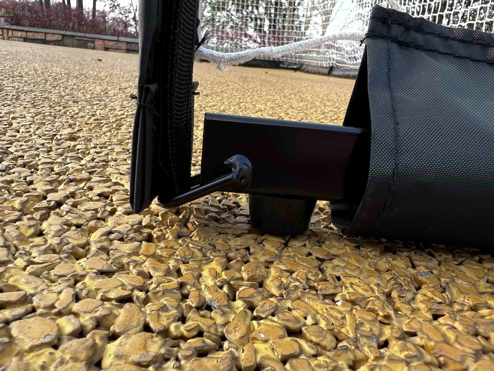 Soccer Goal 12'x6' Portable Soccer Net for Backyard w/Frame & Bag Black