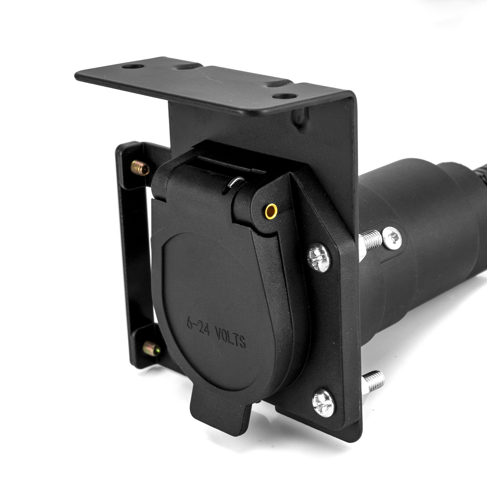 4-Way Flat to 7-Way RV Blade Trailer Wiring Adapter Connector Plug 7/4 Pin