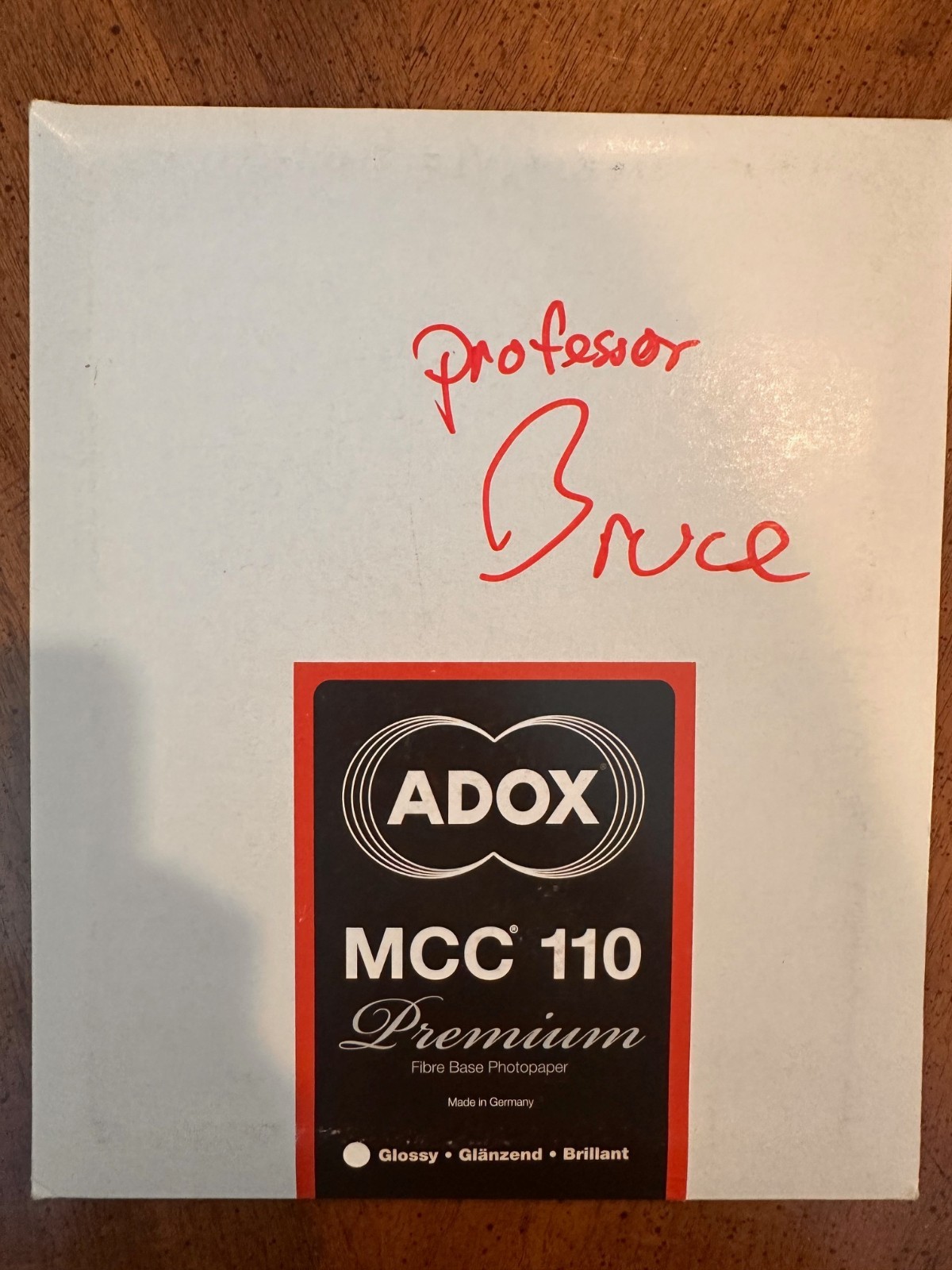 Adox MCC 110 Premium 8x10 Glossy Fiber Base Photo Paper Open Box Approx 5 Sheets