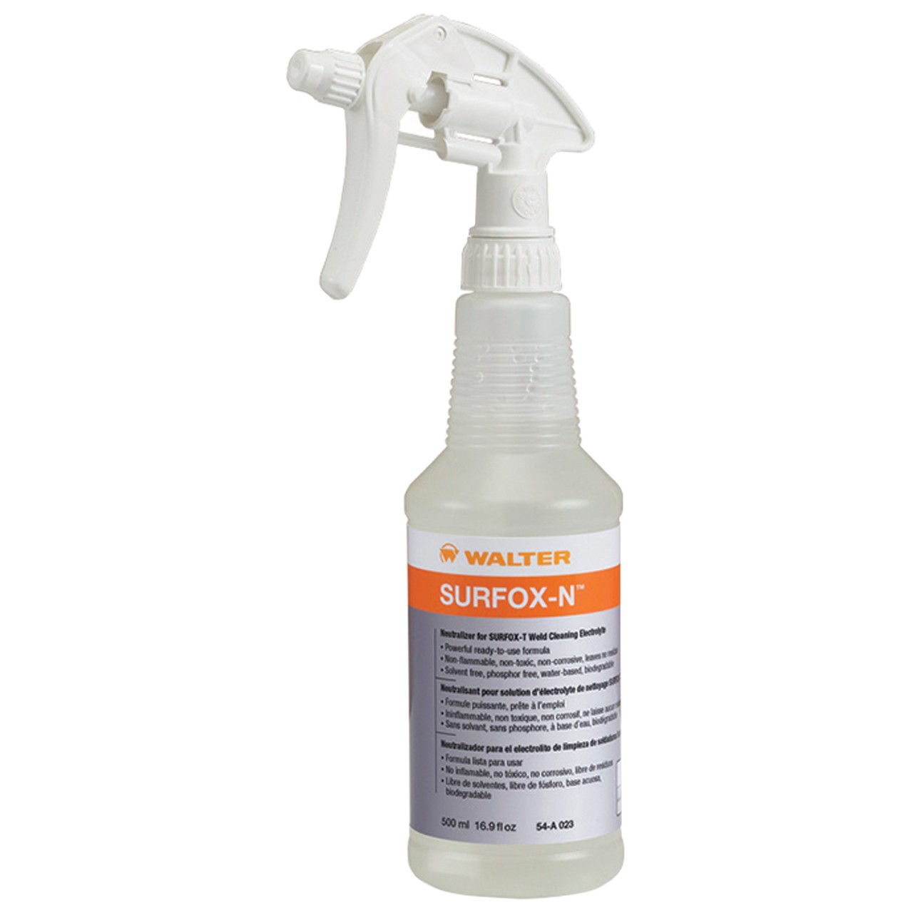 Walter 54A023 SURFOX-N Clean and Neutralize Formula Sprayer Bottle 500ml 12 pack