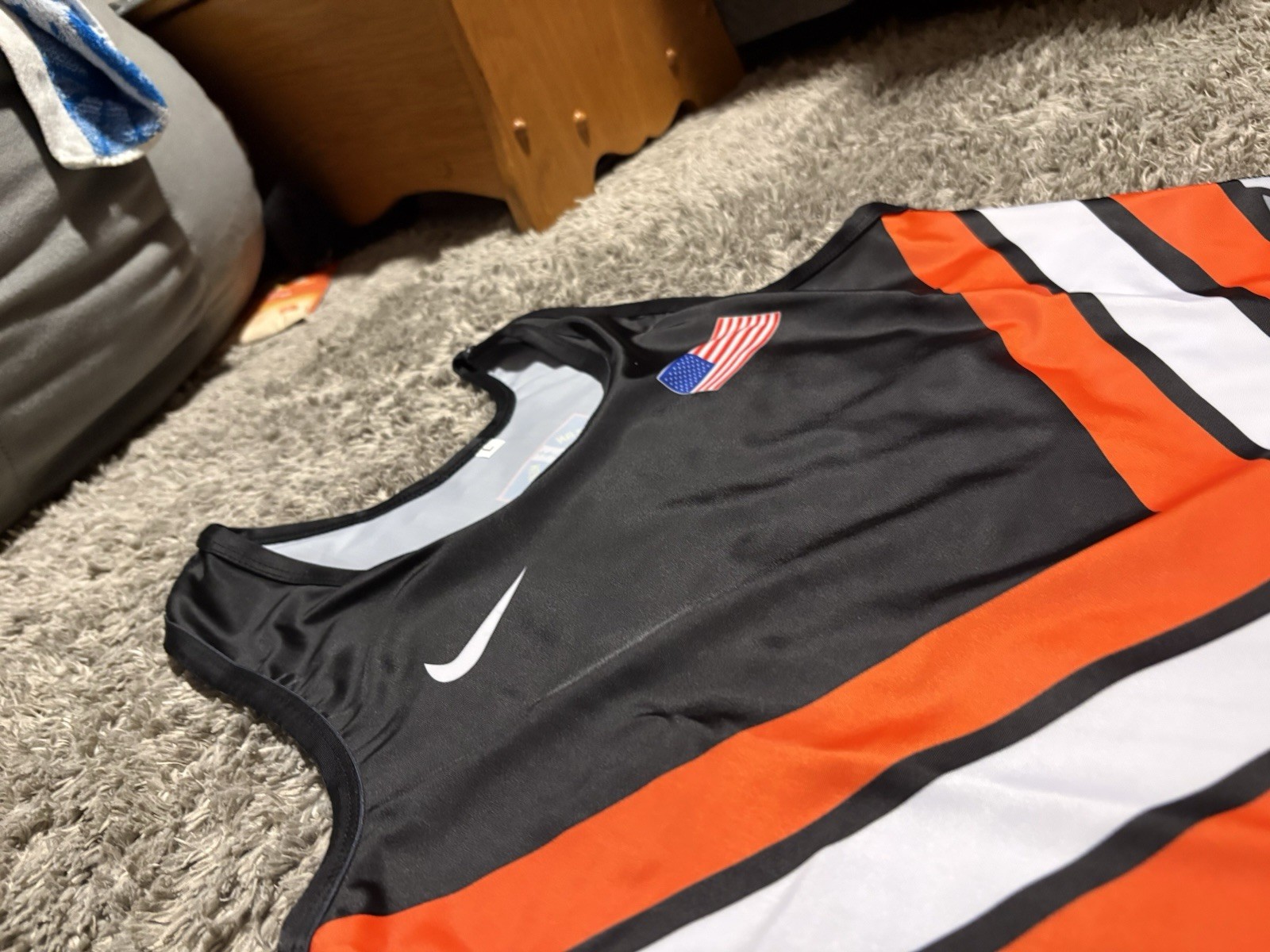 Black Oklahoma State Wrestling Singlet Adult Large