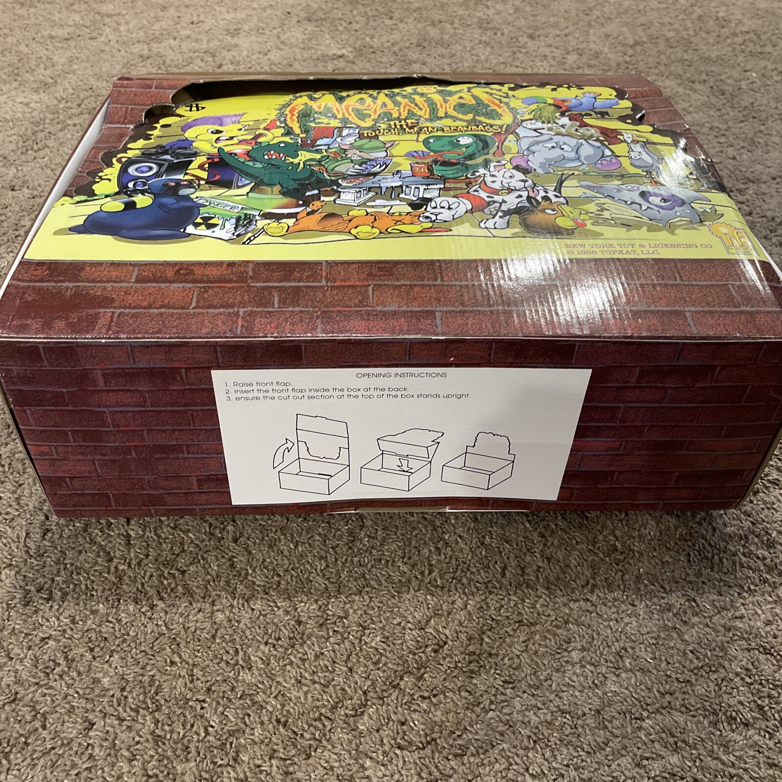 Box Of Meanies 1998 The Tough Mean Beanbags New In Packaging 13 Meanies Total