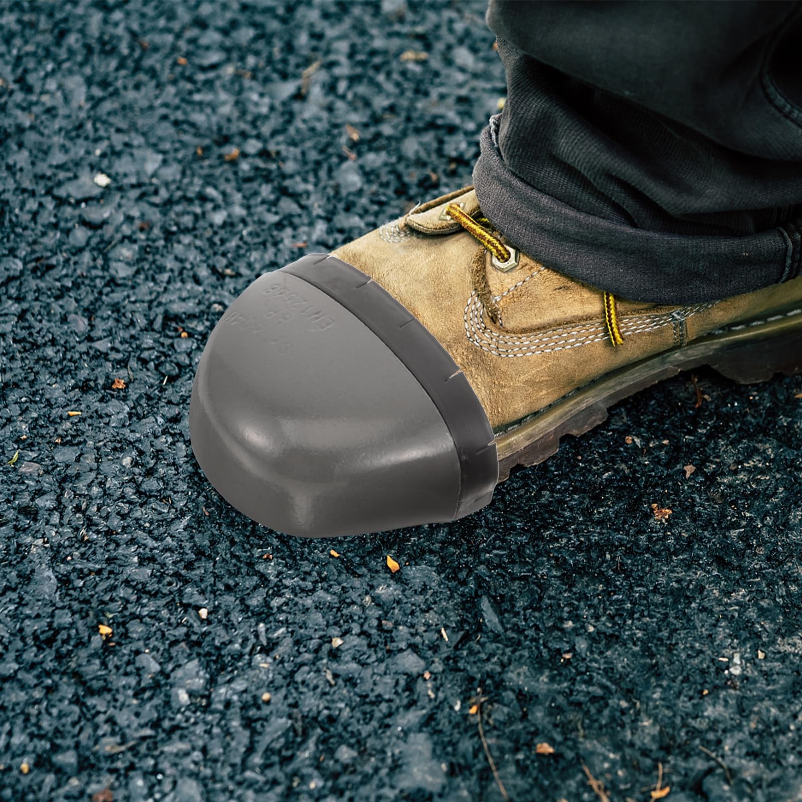 1 Pair Metal Foot Guard Toe Cover Composite Toe Inserts Work Toe Guard Steel ...