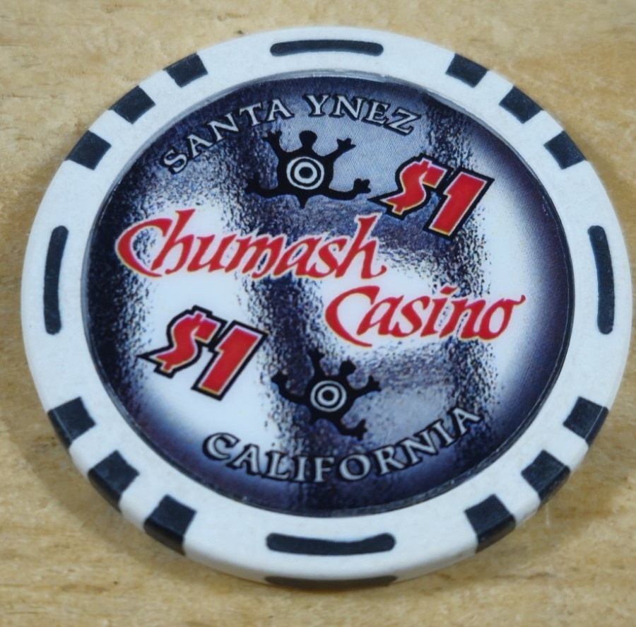 Indian Chumash Casino 1.00 Santa Ynez California Chip Chips Native American