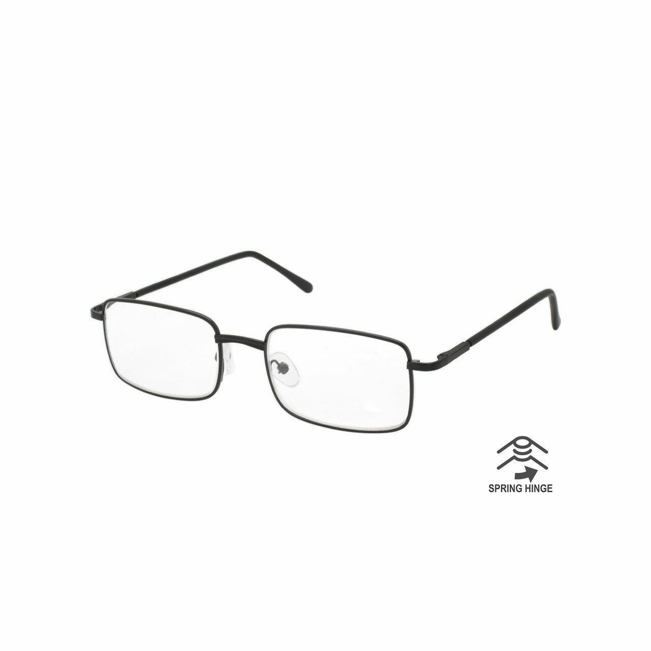 Reading Glasses Mens Womens 12 Pack Spring Hinge Square Metal Frame Wholesale