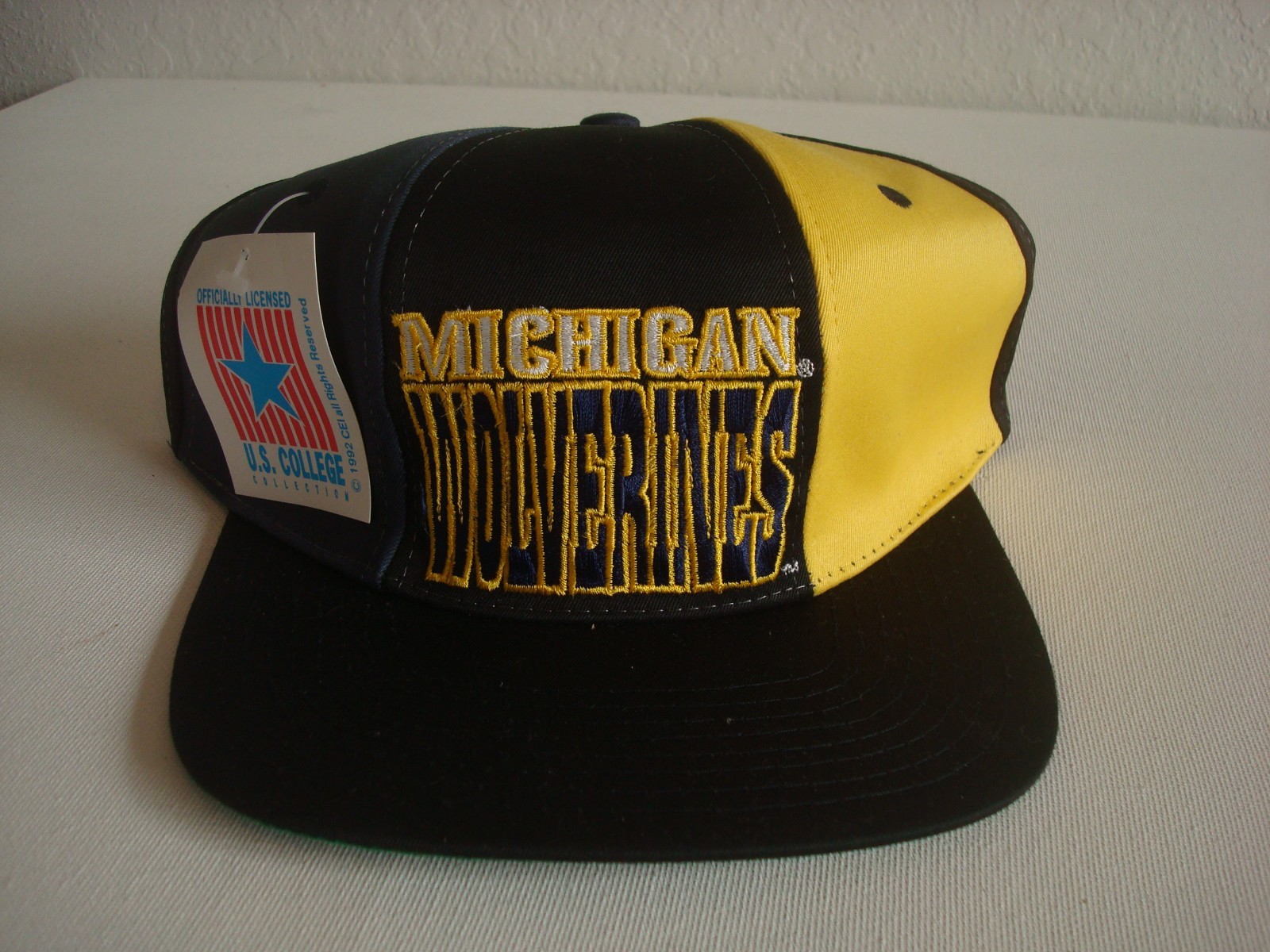 MICHIGAN WOLVERINES DREW PEARSON PINWHEEL 1993 CAP HAT 90S VINTAGE SNAPBACK M3
