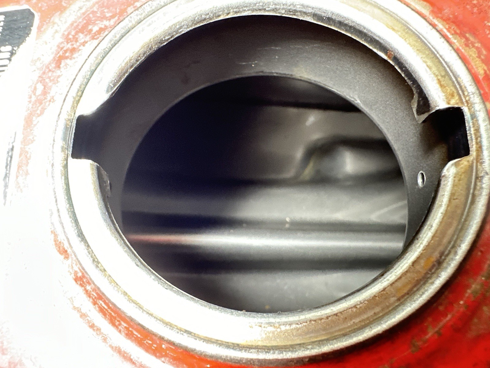 USED OEM 85 86 HONDA TRX 125 TRX125 FOURTRAX RED GAS FUEL TANK (CLEAN NO RUST!!)