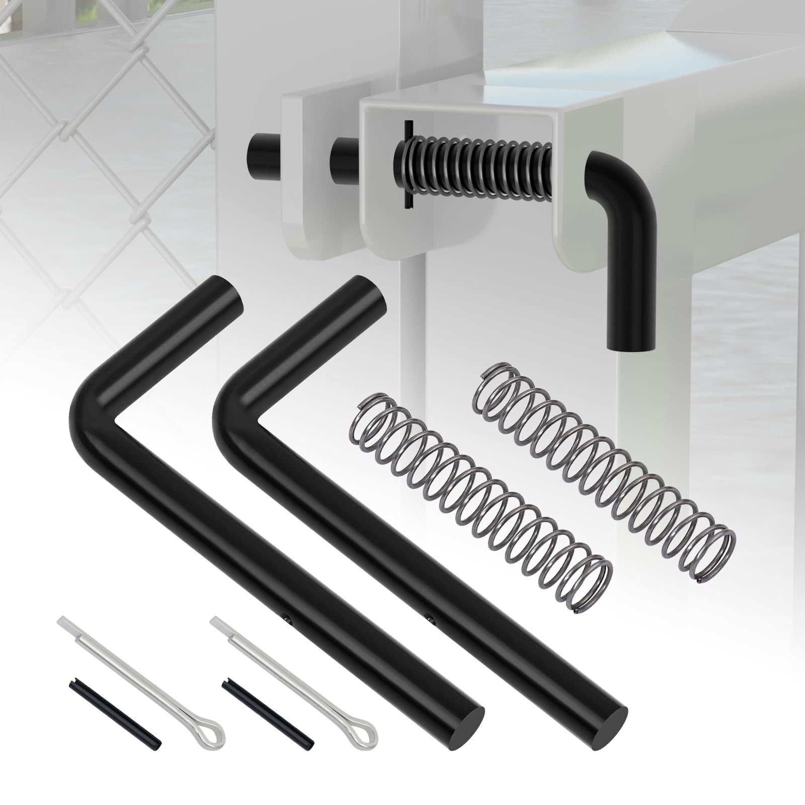 819T Trailer Gate Spring Latch Kit with Extra Pins 2 Pack Trailer Gate Pins