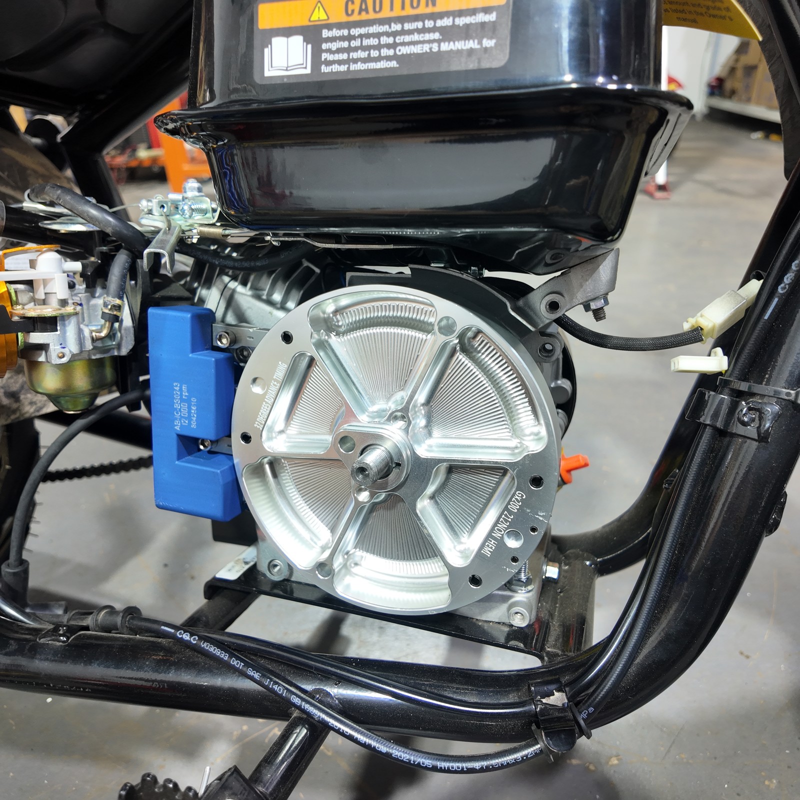 Ultra-Light Billet Aluminum Flywheel Fit Predator 224cc Non Hemi Ghost 212