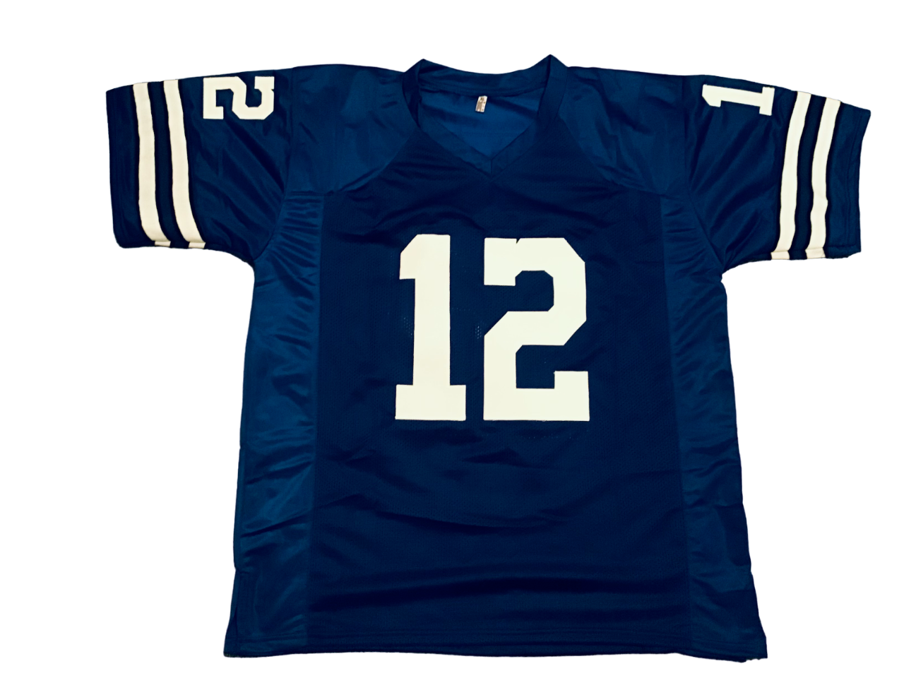 UNSIGNED CUSTOM Sewn Stitched Roger Staubach Blue Jersey - M, L, XL, 2XL, 3XL