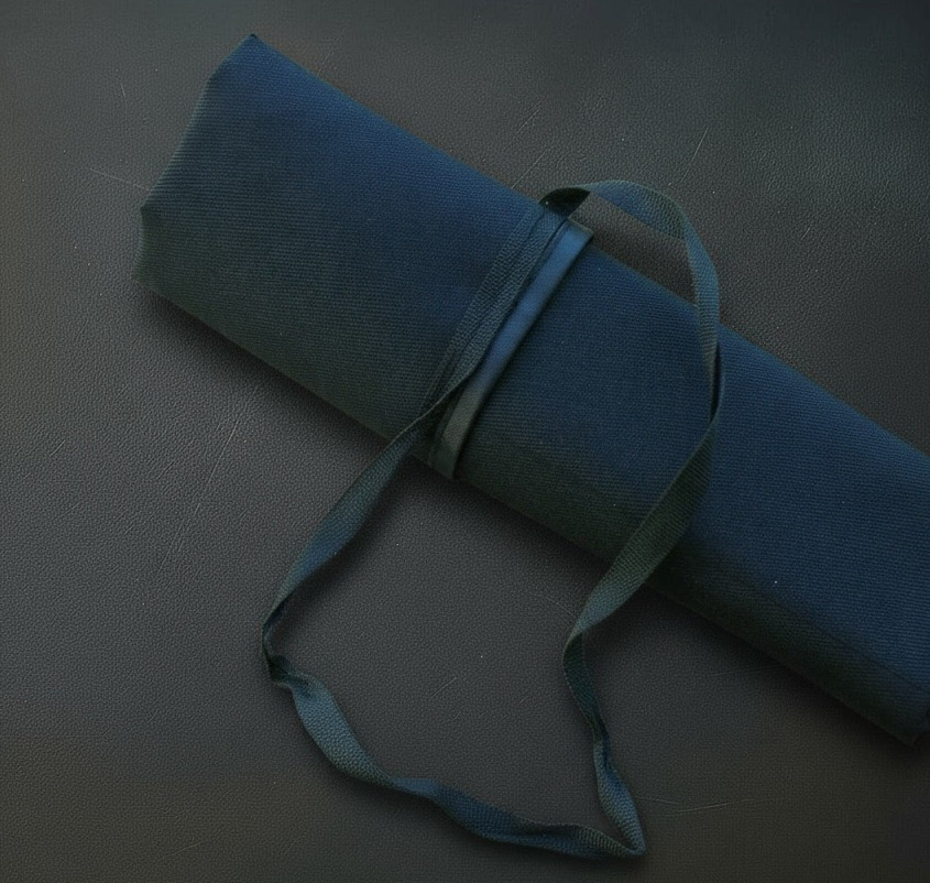 4pc Fly Rod Bags – Black Cloth Sock – 5 Sizes: 6'0" to 9'0" - with Flap & Ties