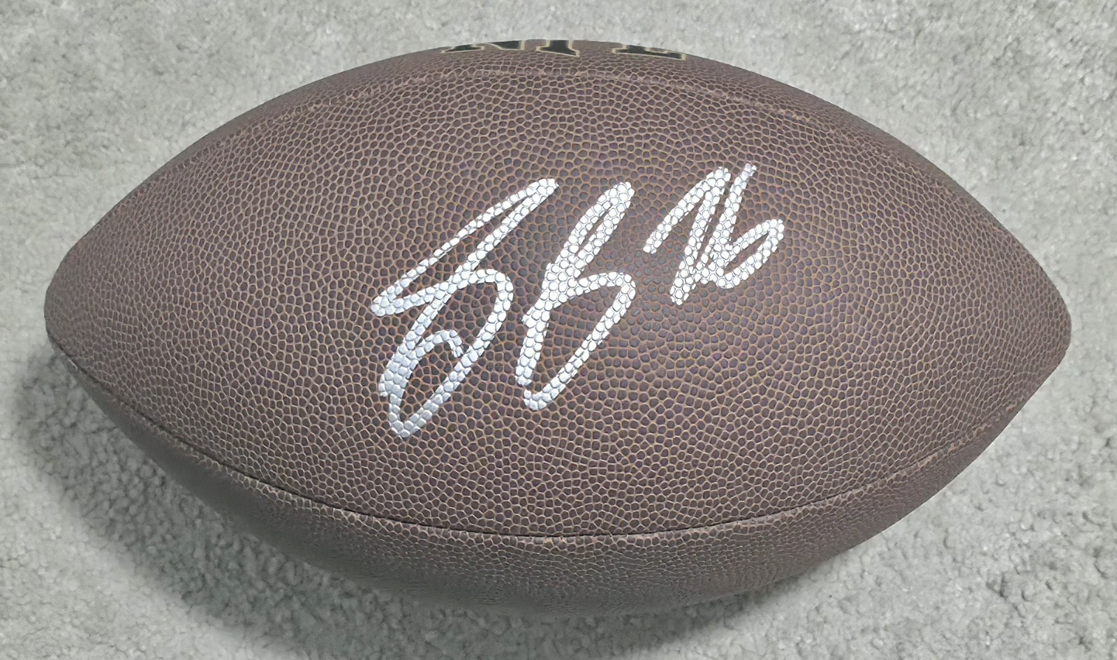 🔥 Saquon Barkley Signed Full Size Football w/COA  Eagles SB Champs WOW!