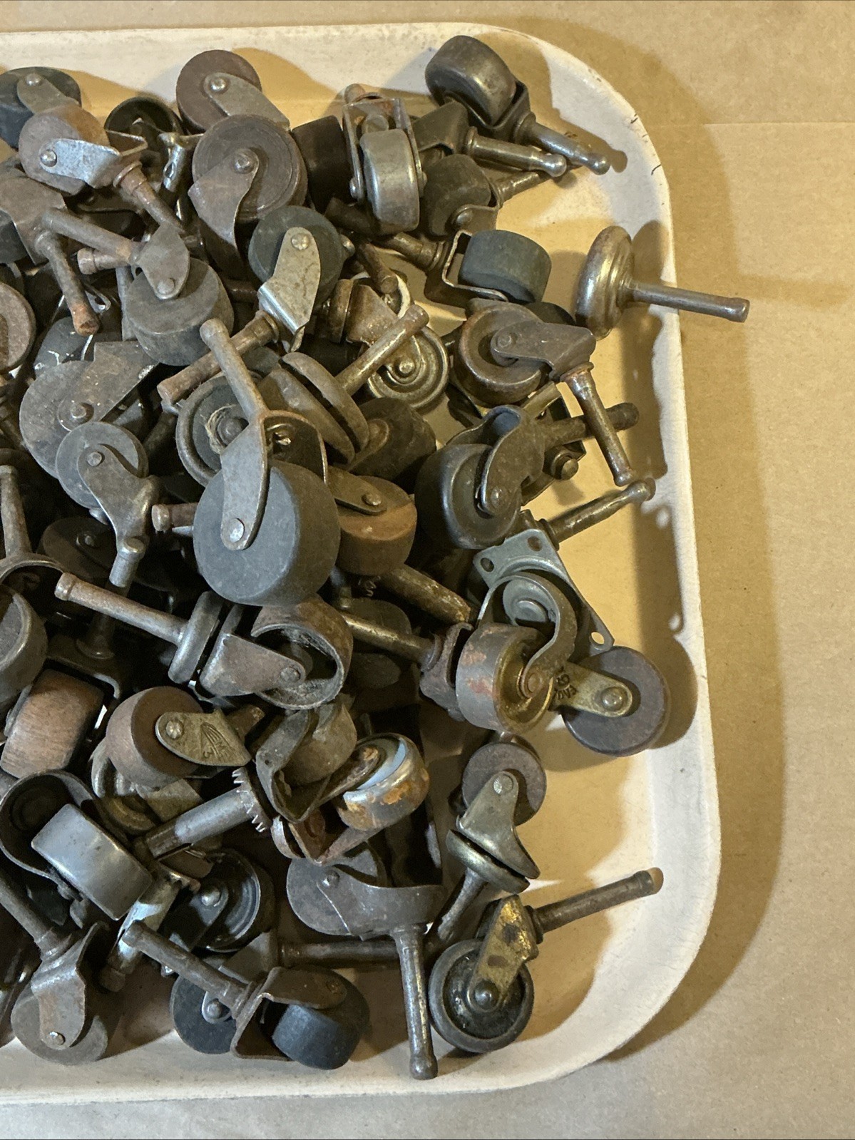 Group Of 130+ Wood/Metal Furniture Casters As Is INV-JDJ79