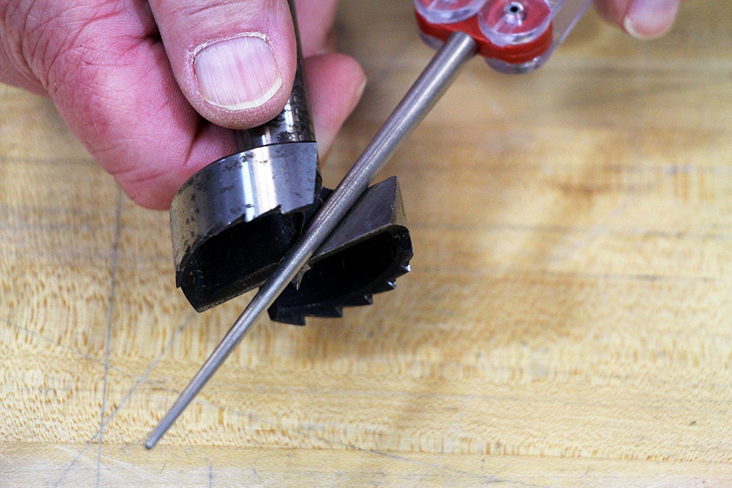 DMT Diafold Diamond Knife Sharpener Serrated 4" Conical Rod Fine Grit w/600 Mesh