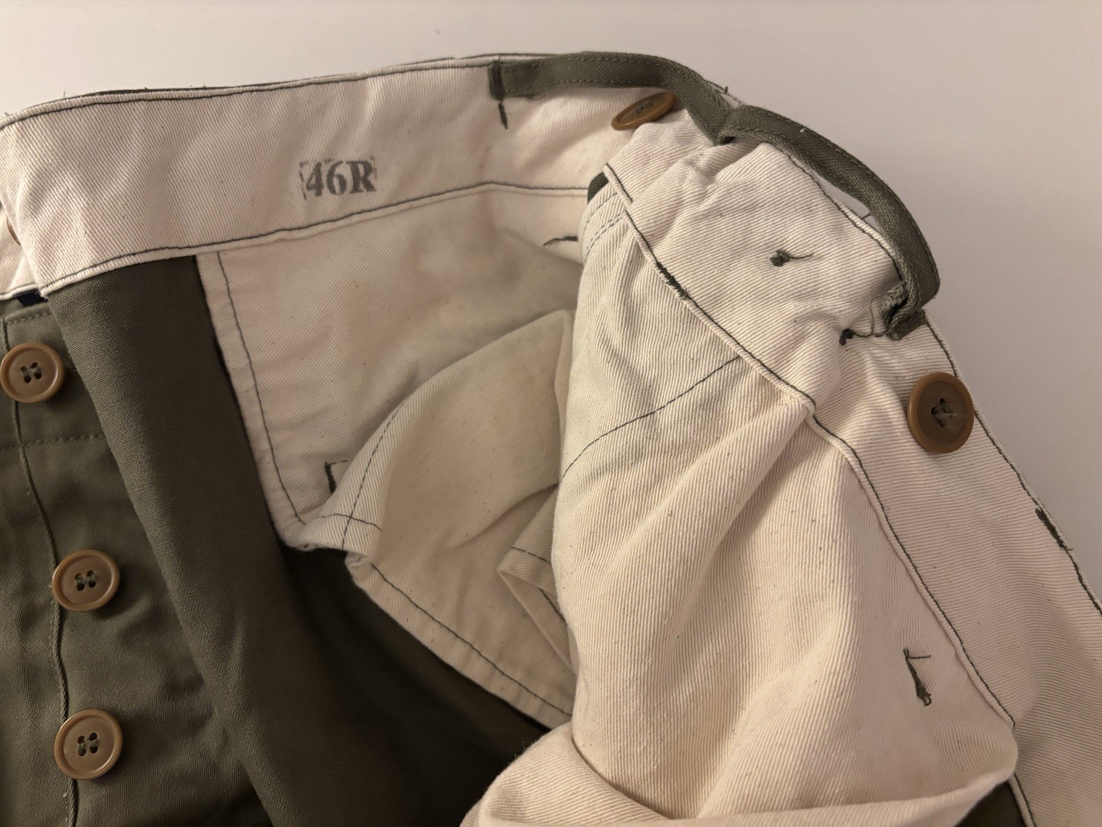 ATF At The Front 1943 Field Trousers Military Reproduction Cargo Pants Size 46 R