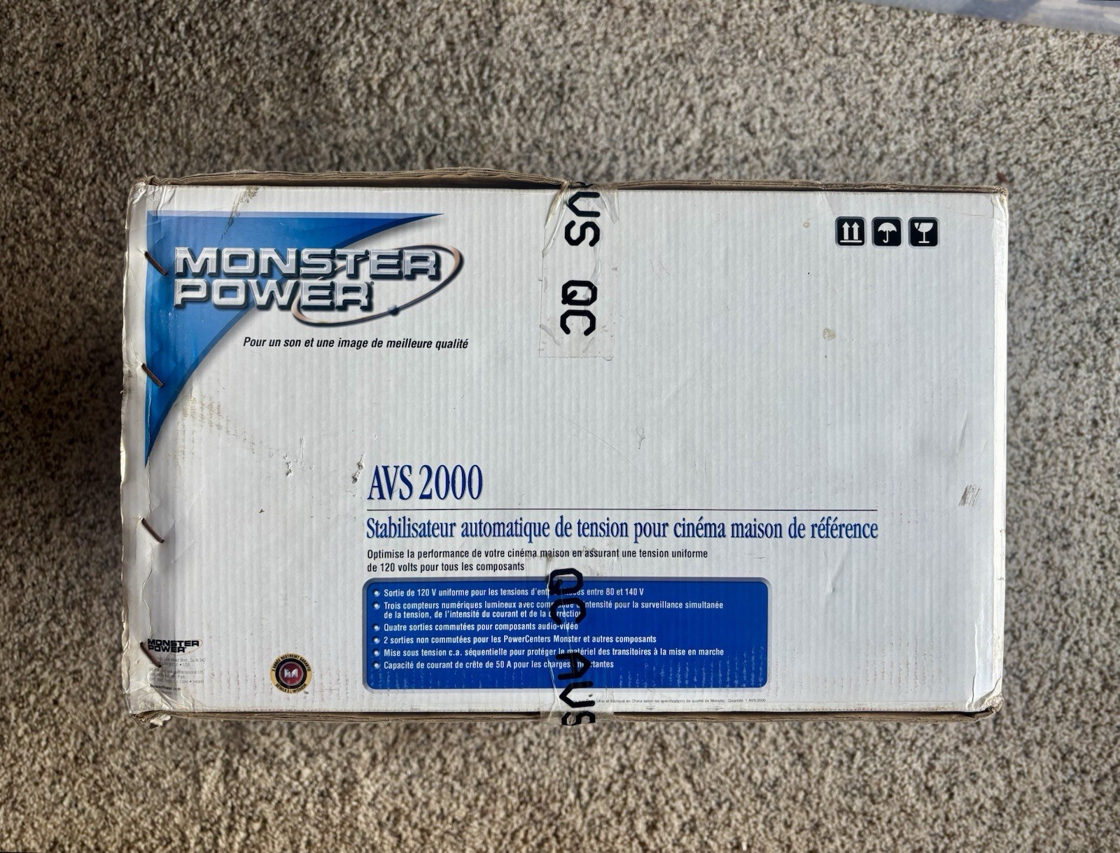 Monster Power Pro AVS 2000 Automatic Voltage Stabilizer , New In Box