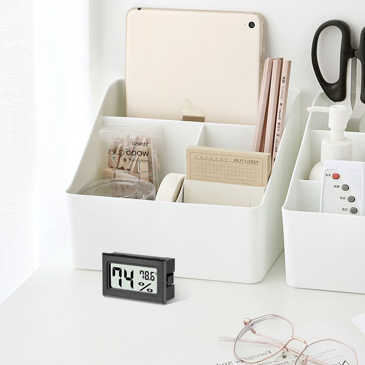 5PCS Digital LCD Indoor Temperature Humidity Meter Thermometer Hygrometer Tester