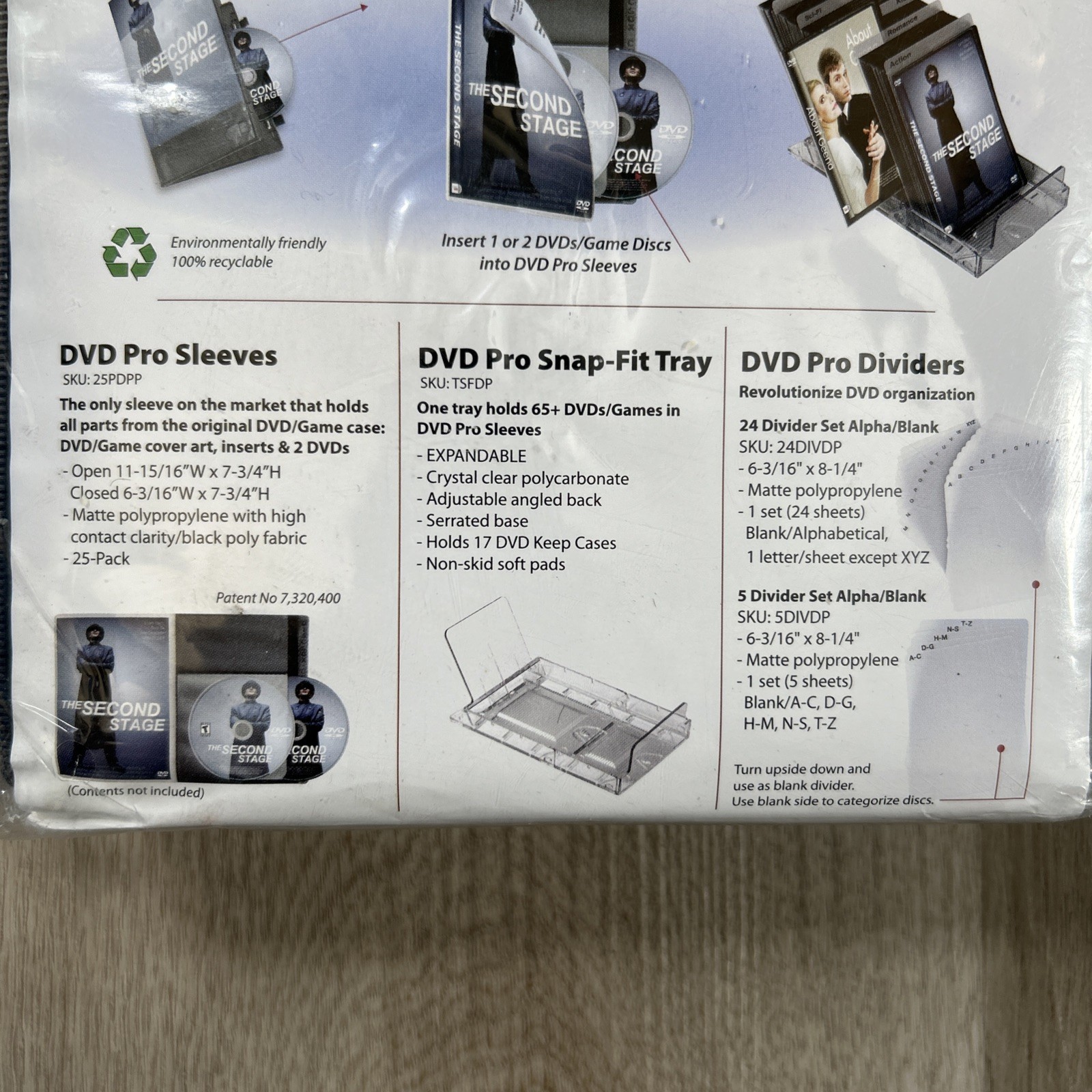 DiscSox DVD Pro Sleeves 25 Pack For CD Video Game Disc Storage Organization NEW