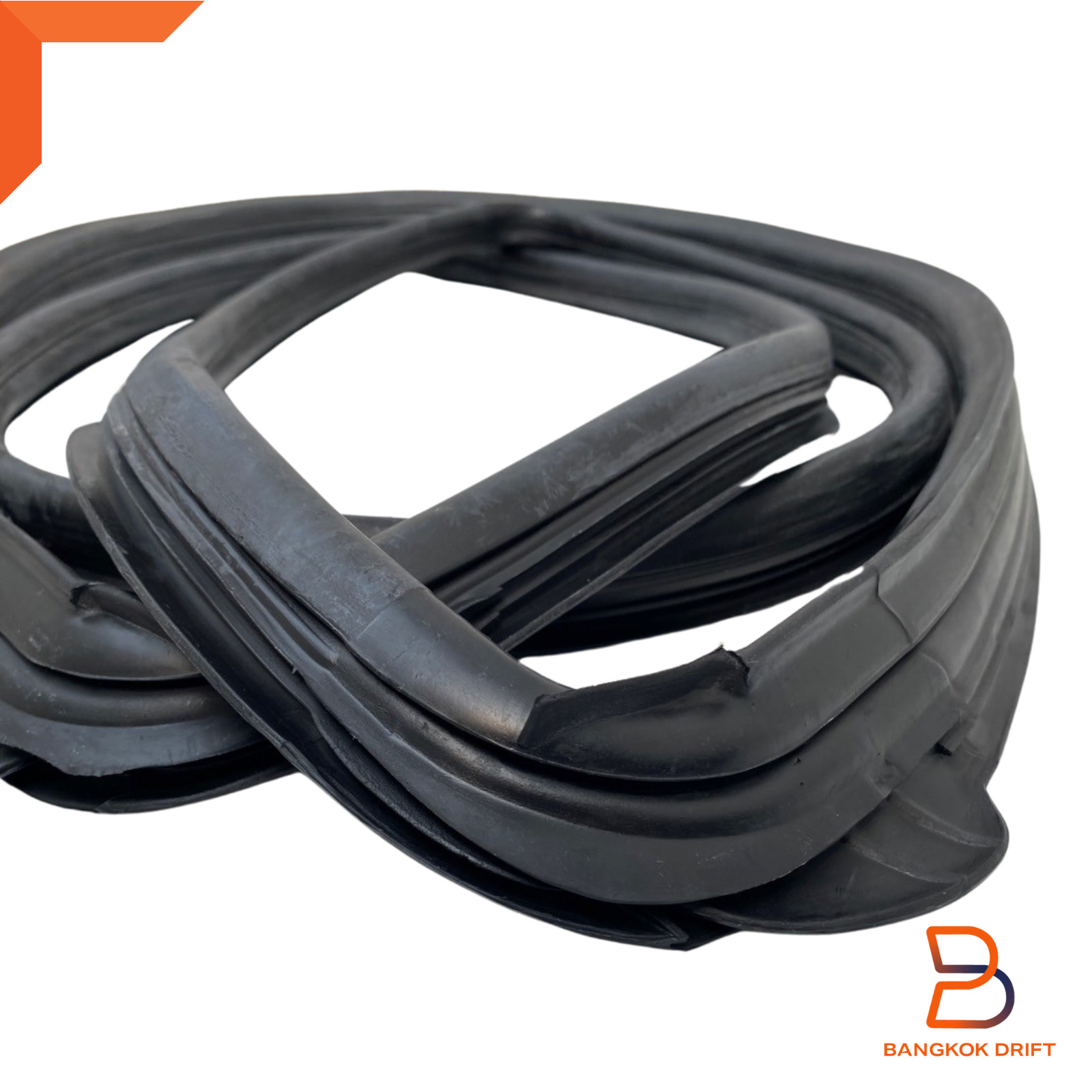 Front Window Gasket Rubber Seal Fit Toyota Pickup 89-96 w/ Moulding Slot Chrome