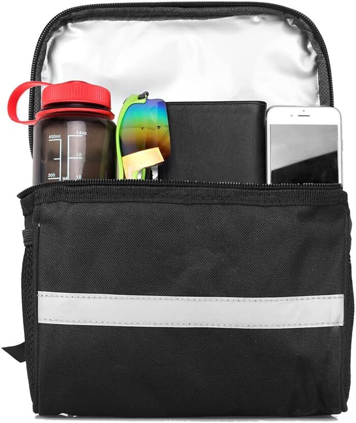 Collapsible Bike Basket Multi-Purpose Detachable Bike Handlebar Bag Front Basket