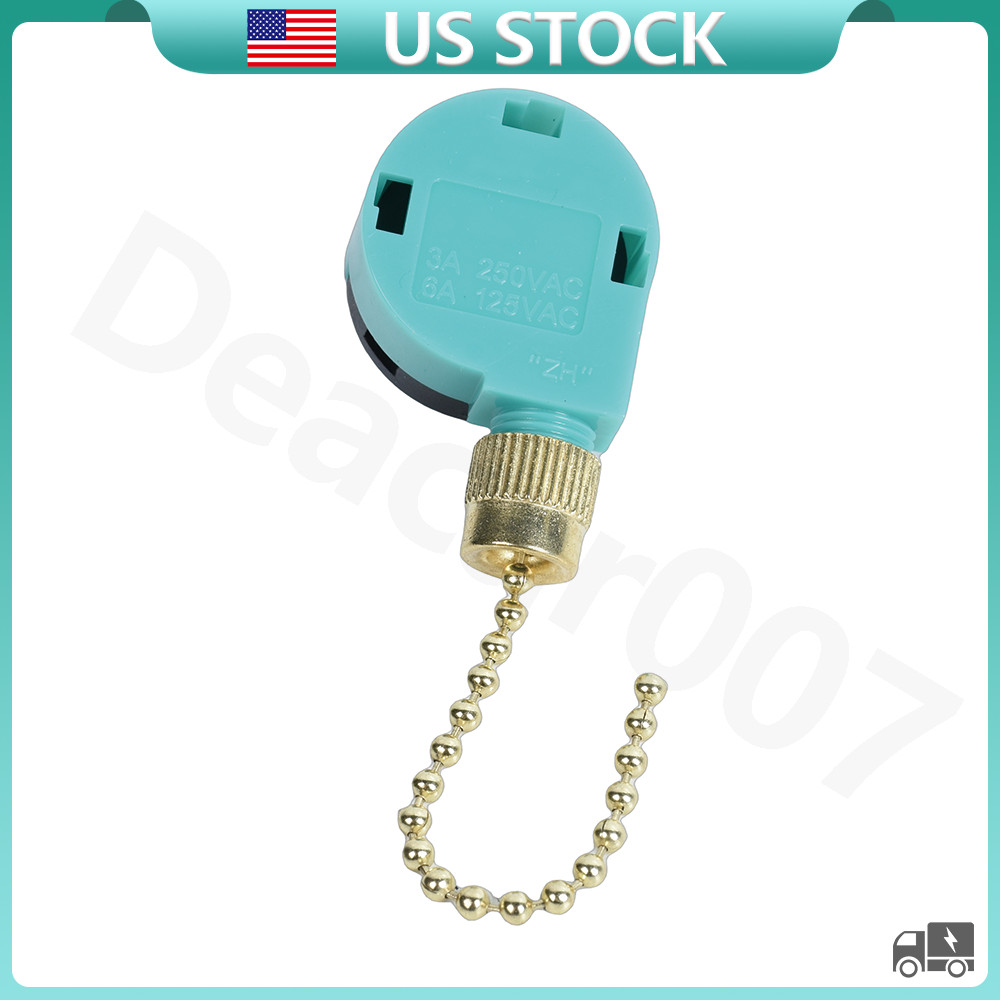 3 Speed 4 Wire Ceiling Fan Switch For Hunter Harbor Breeze Hampton Bay ZE-268S6