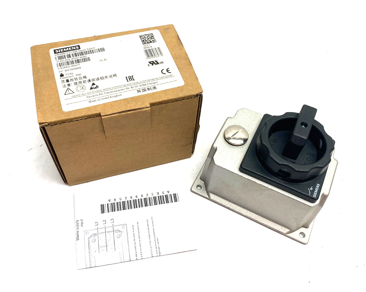 Siemens 6SL3555-0PR01-0AA0 SINAMICS G110M Repair Switch