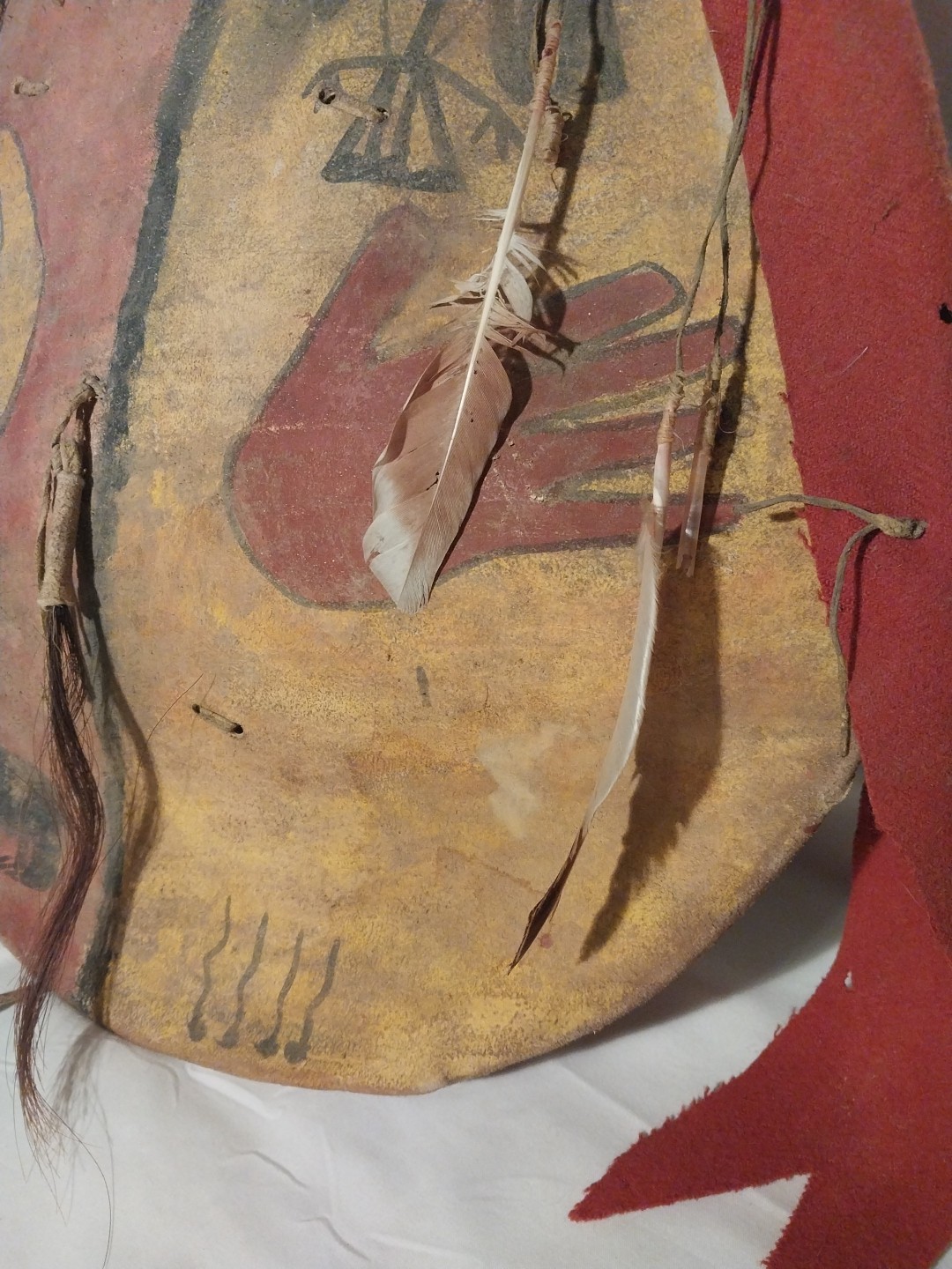 Native American Shield Plains Style Old Unsigned