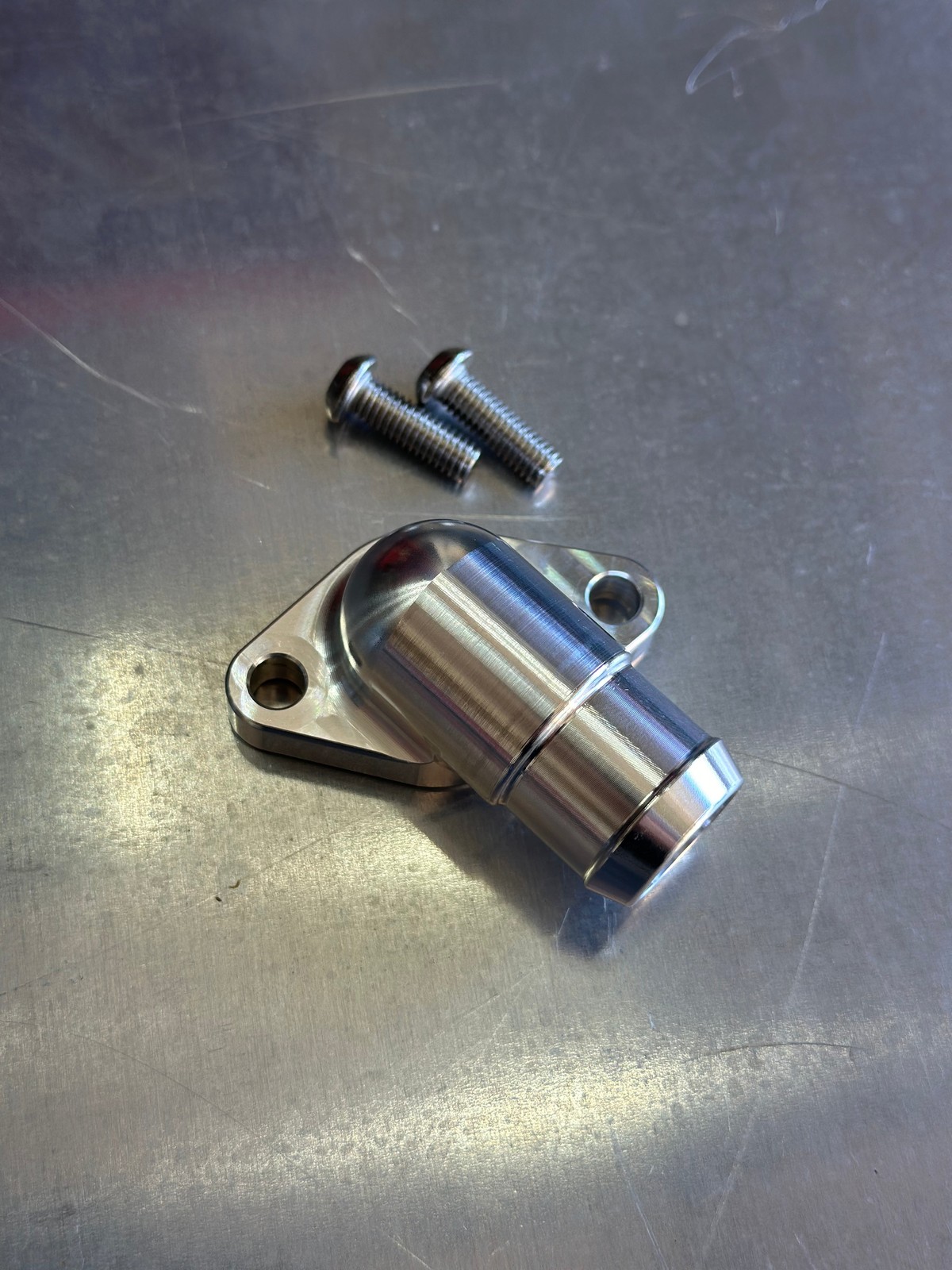 1989-2001 CR500 Billet Coolant Inlet Elbow