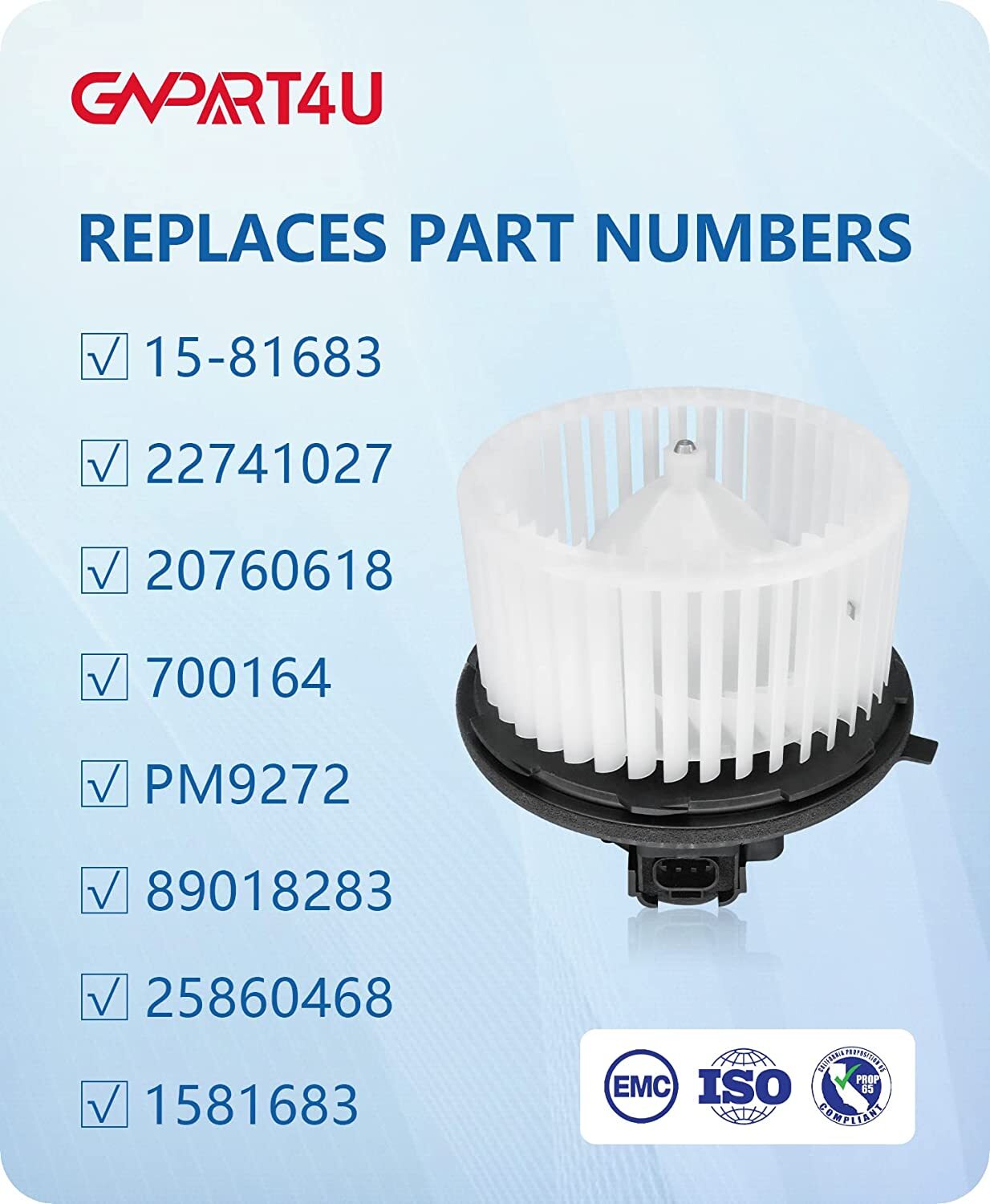 A/C Heater Blower Motor Fan Cage For Chevy GMC 1500 2500 Yukon Cadilla 2007-2013