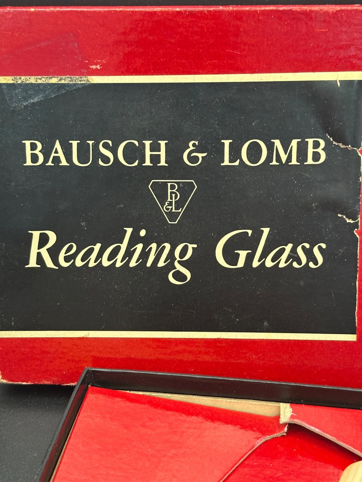 Vintage Bausch & Lomb Ivory 2”x3 7/8”Optical Magnifier Bakelite Magnifying Glass