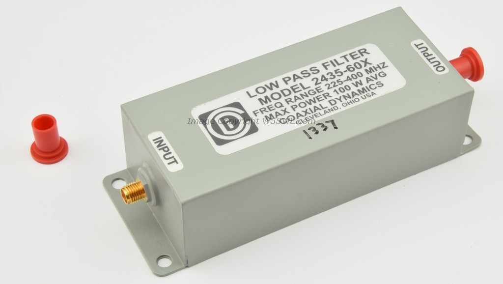 Coaxial Dynamics Model 2435-60X Low Pass Filter 225-400MHz SMA Connectors