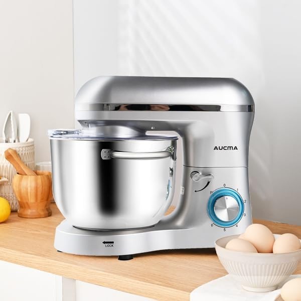 Stand Mixer 6.5QT 660W 6Speed Tilt-Head Multi - functional Dough Mixer Aucma