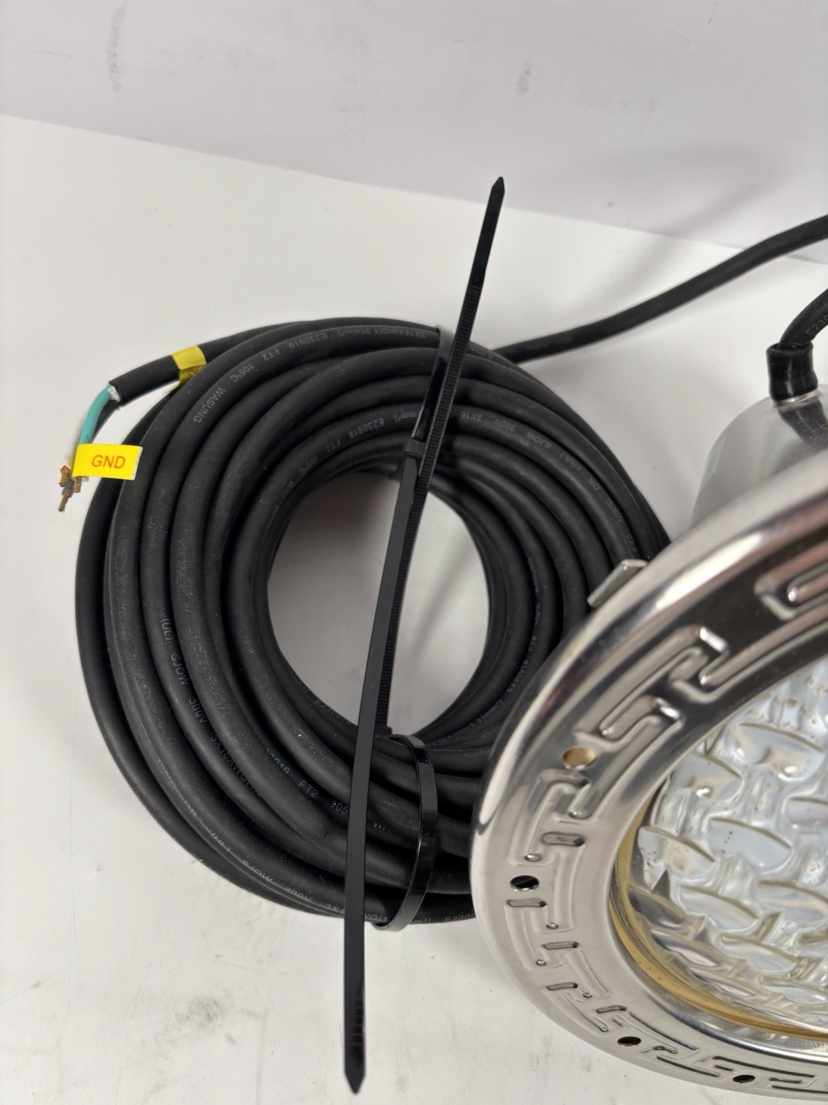 10 Inch LED Multicolor Inground Pool Light – Stainless Steel Housing, 50ft Cord