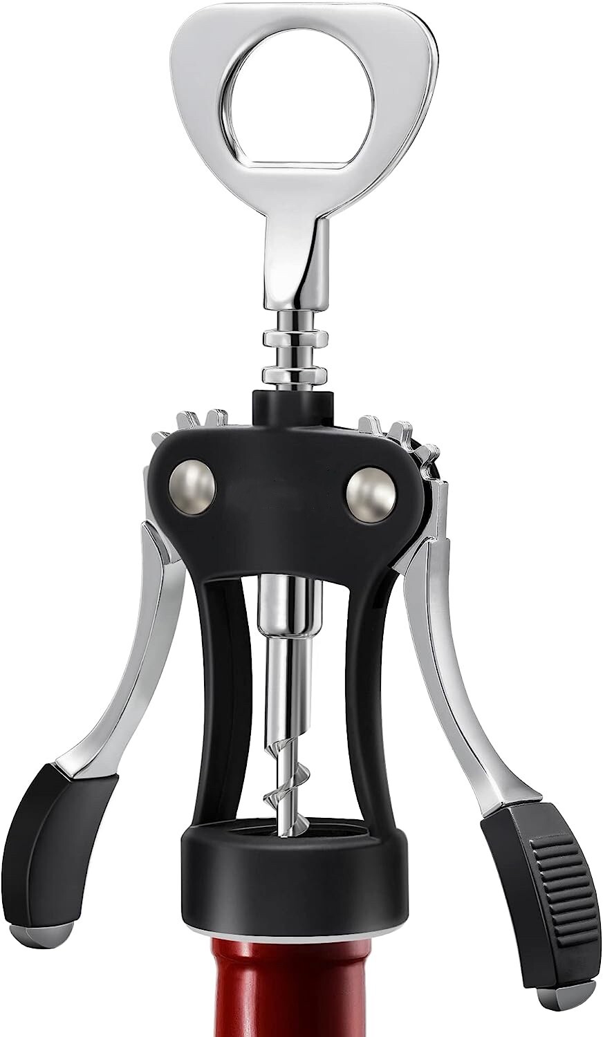 Wing Corkscrew,Ilyever Premium Wine Opener，Heavy duty,Multifunctional Corkscrew