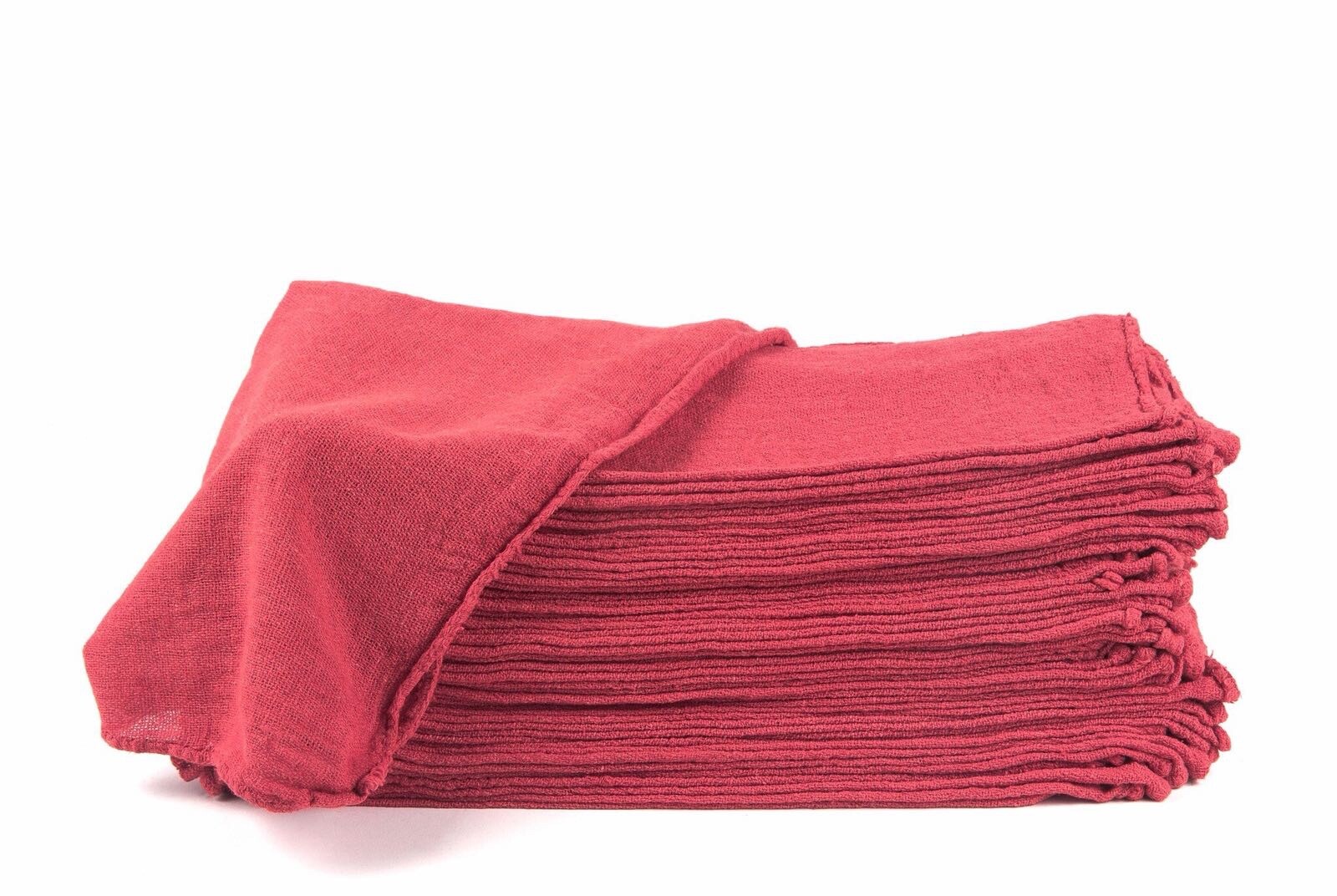 2500 new great mechanics shop rags towels Red jumbo 13"X14"