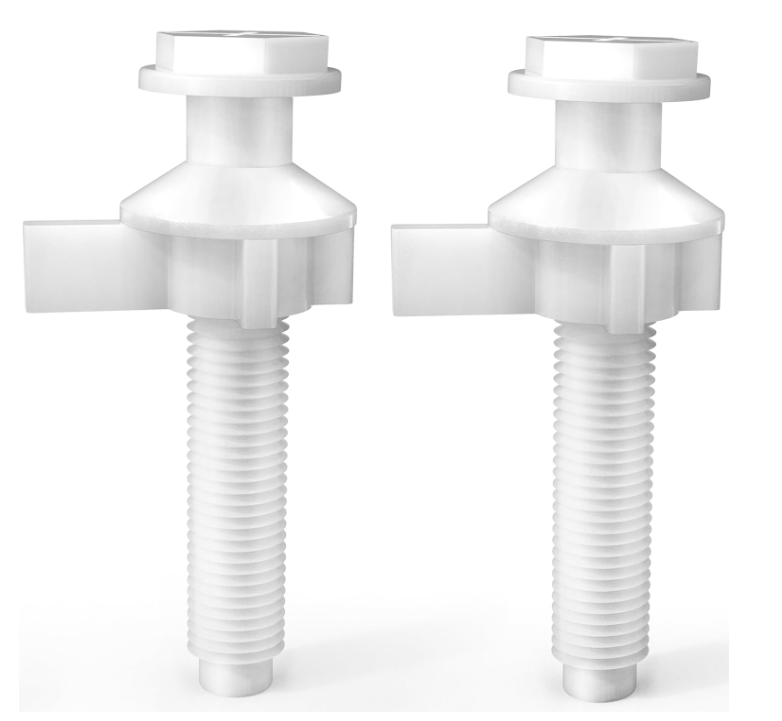 Toilet Seat Screws Replacement Plastic Toilet Seat Hinge Bolt Screws with Nuts