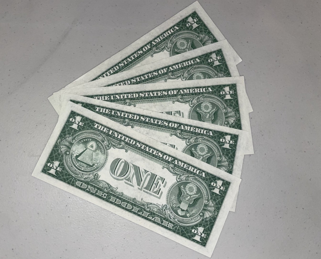 Consecutive 1935 One Dollar Blue Seal Note Silver Certificate Bill $1 Sequential