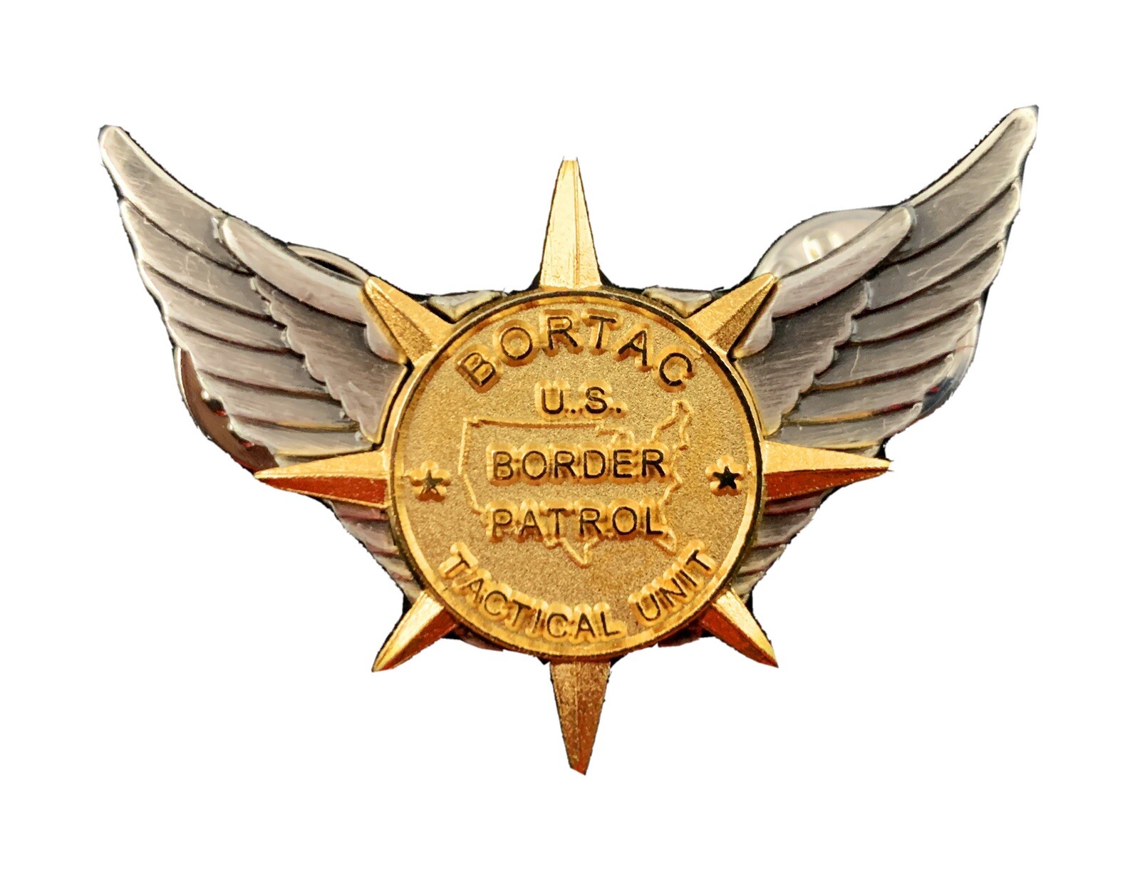🌟US Border Patrol Tactical Unit BORTAC USBP Qualification Pin, Large 1-3/4"