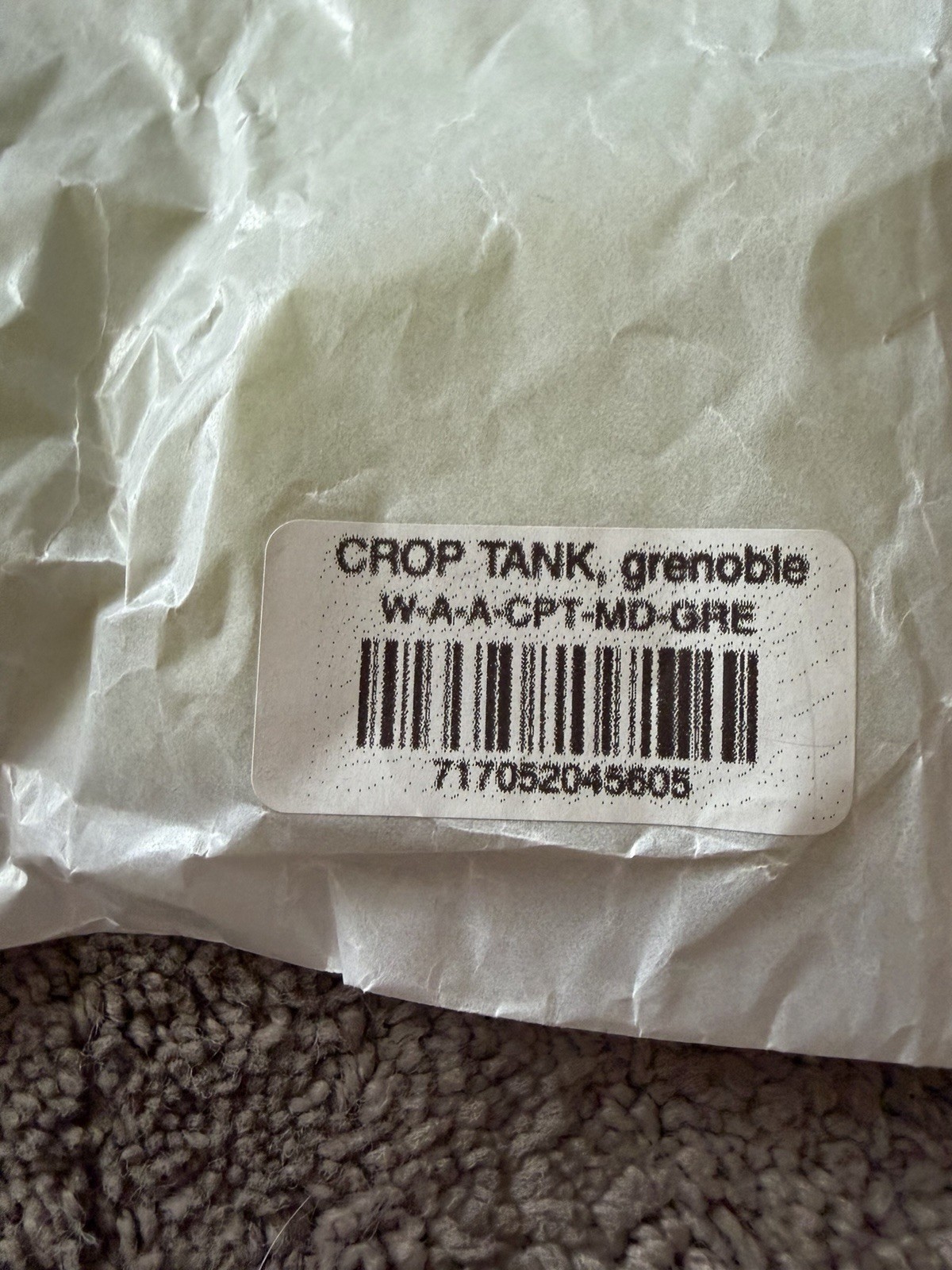 ARQ Women’s Crop Tank Grenoble Size M