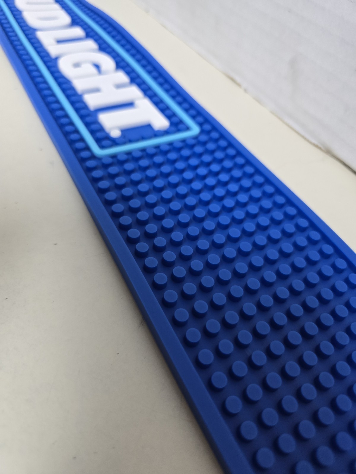 NEW Bud Light Beer Rubber Bar Spill Mat for Tap Kegerator Rail Spill Mat 24x3.25