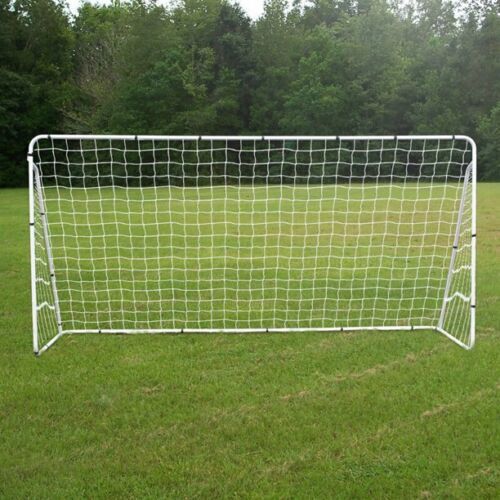 12 x 6' Portable Soccer Goal Net Steel Post Frame Backyard Football Training Set