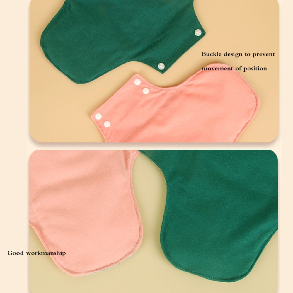 6Pcs Reusable Panty Liner Nursing Pad for Women Washable Menstrual Cloth Pads