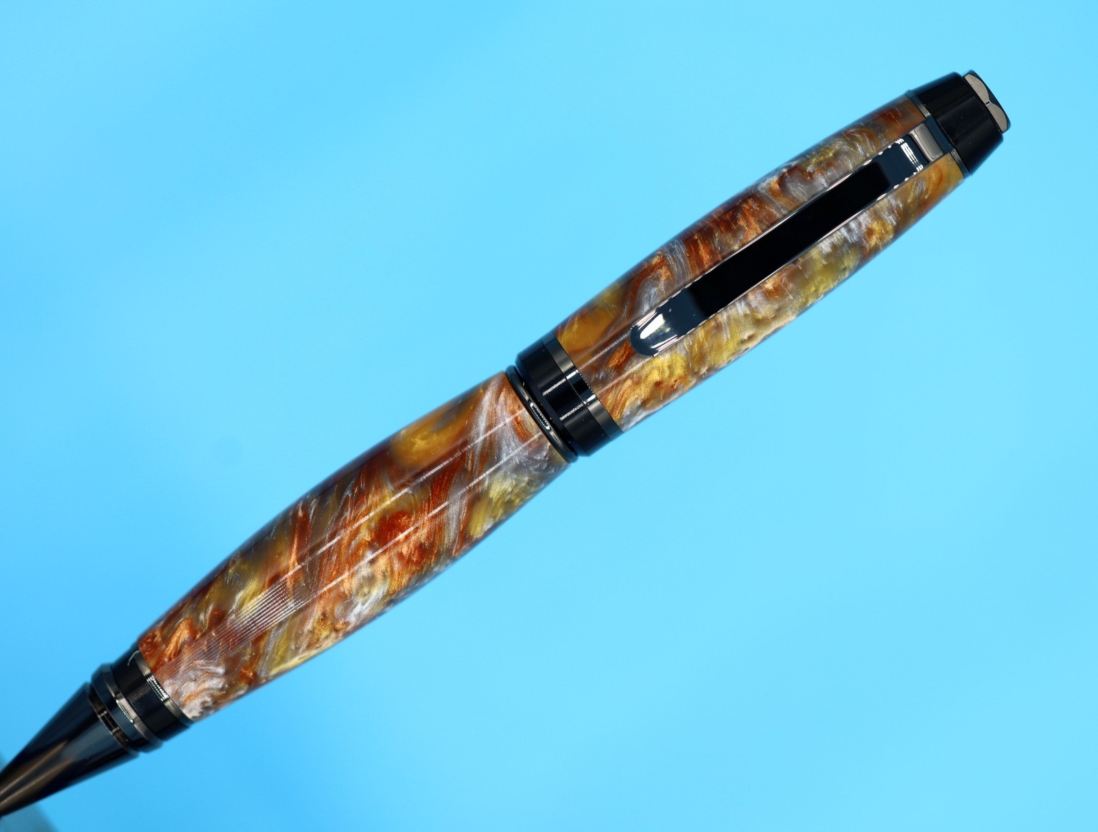 Popular Classic Cigar Ballpoint Pen in Gunmetal with Molten Metal Color #24