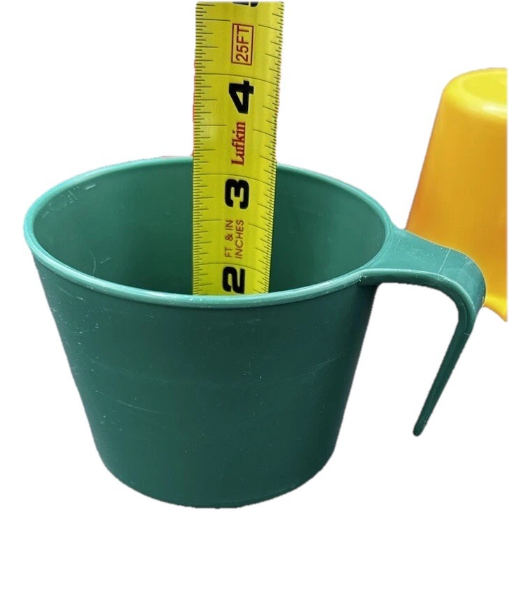 Vintage Mug Camping 4 lightweight Plastic 80's GSI Outdoors Tuff N Stuff